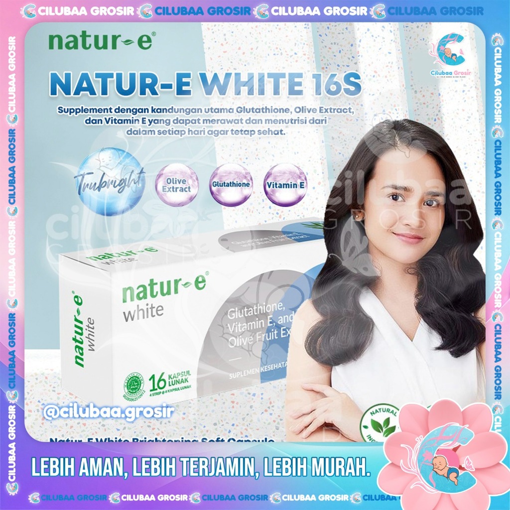 Natur-E White 16s Glutathione Soft Capsule suplemen || vitamin || vitamine || Kapsul Putih Biru