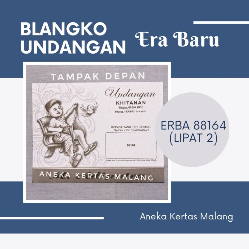 Blangko Undangan Erba 88164 Blangko Khitanan (Cek Deskripsi)