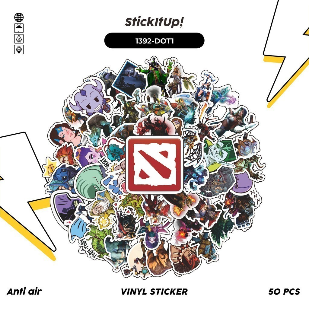 

COD✨ 100 Pcs Stiker Defend Of The Ancient - DOTA Series 1 Lucu Anti Air Untuk Dekorasi Notebook Sepeda Skateboard Handphone DIY