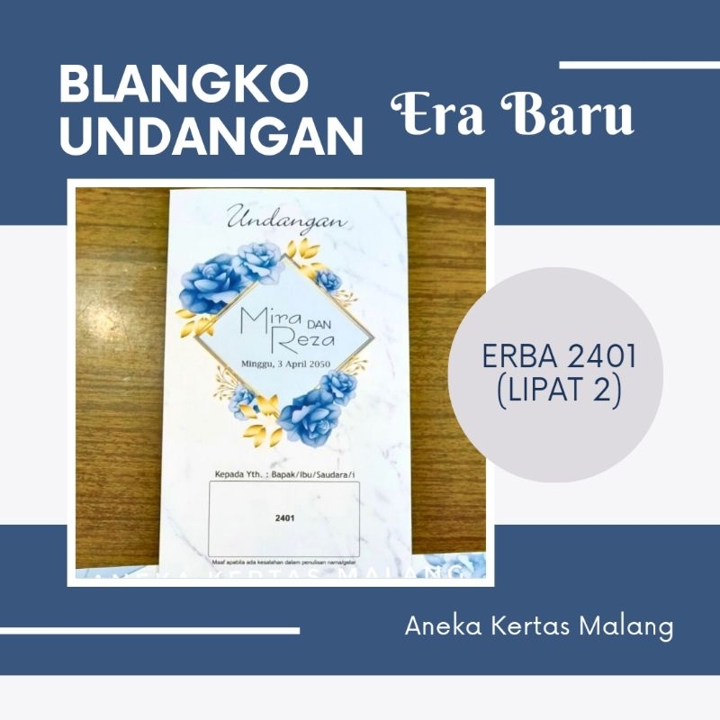 Blangko Undangan Erba 2401 (Cek Deskripsi)