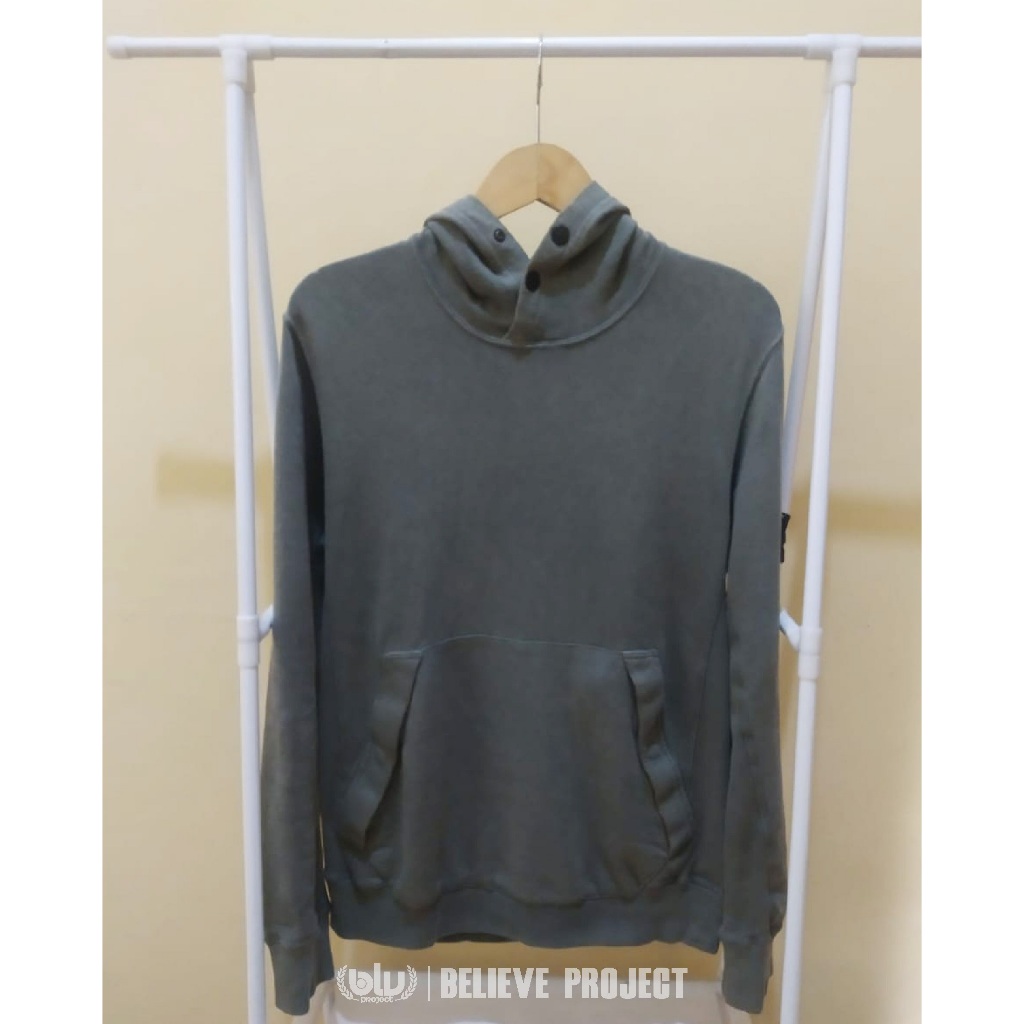 Hoodie Stone Island Green Original