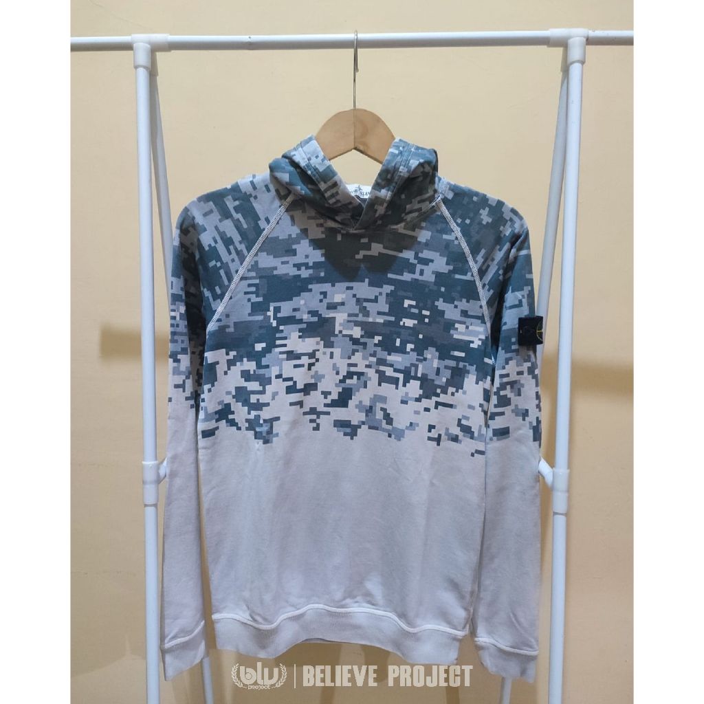 Hoodie Stone Island Camo Print Original