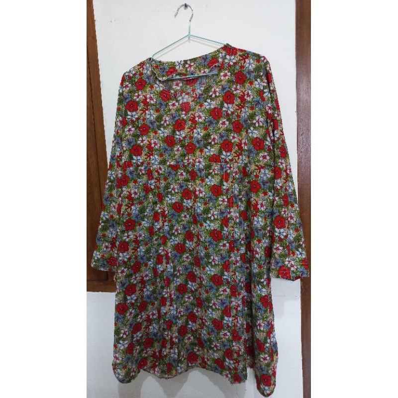 Tunik Jumbo Motif Bunga LD 140