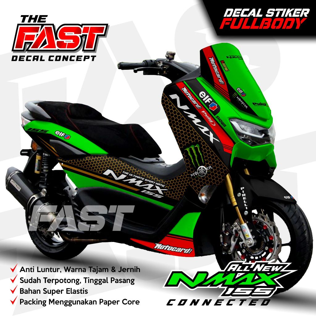 Decal Nmax 155 New Fullbody WSBK TERBARU COD Decal stiker nmax new / stiker nmax full body design WS