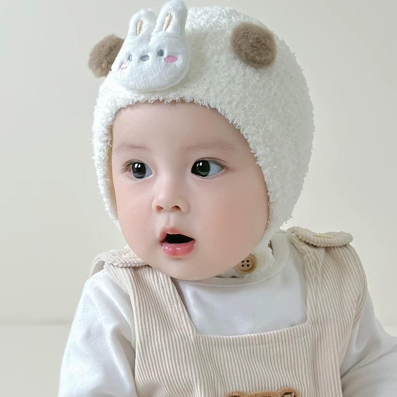 Babywill.Id Fashion Kupluk Rajut Bayi Motif Ball Bear & Bunny Lucu Usia 3 Bulan - 24 Bulan | Kupluk 