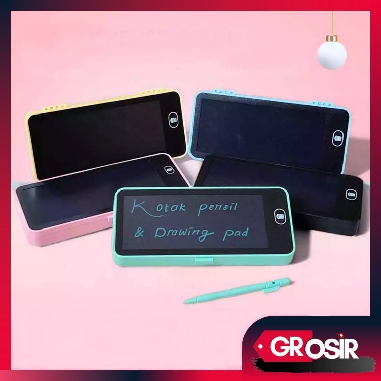 

- S6482 Drawing Box / Kotak Pensil & Papan Coret / Papan Tulis Digital Pad /Tempat Alat Tulis