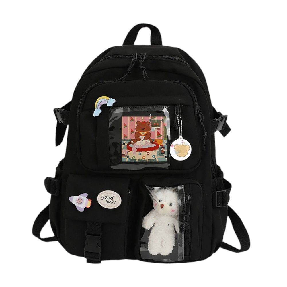 Jixa - Tas Sekolah Anak Perempuan SD SMP SMA Tas Sekolah Wanita Korea Tas Punggung Anak Kekinian