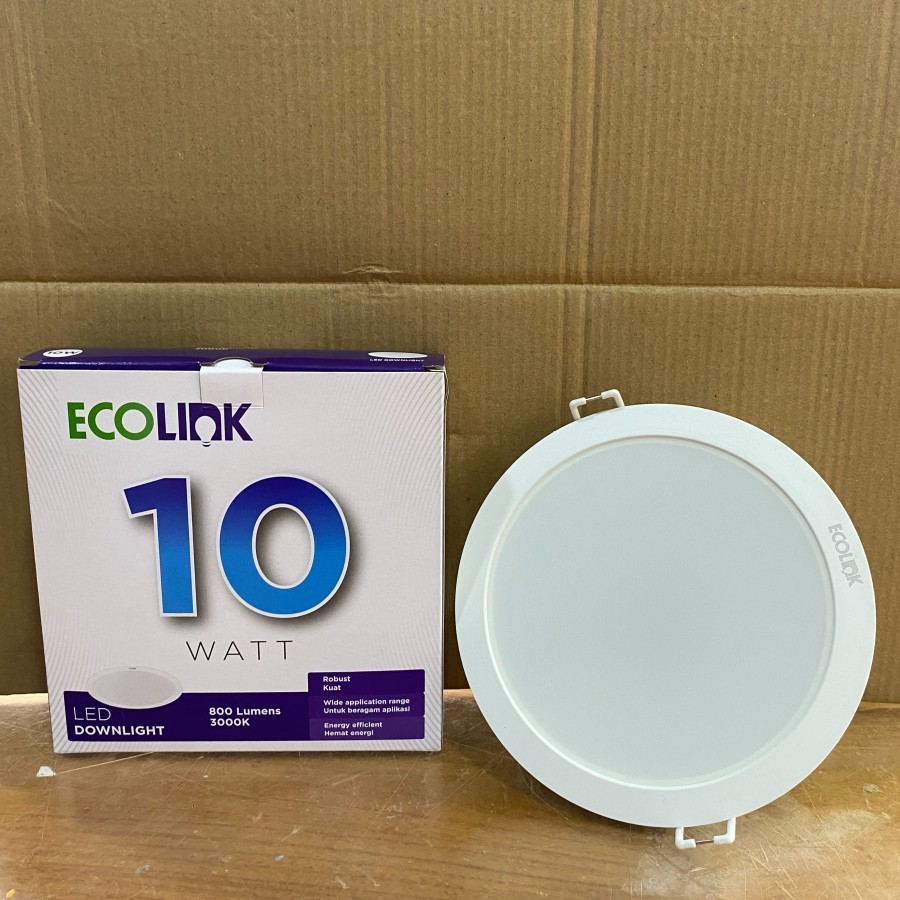 LAMPU LED DOWNLIGHT PANEL ECOLINK 10 WATT 10WATT 10 WAT 10WAT ECOLINK SNI INBOW PLAFON ECOLINK