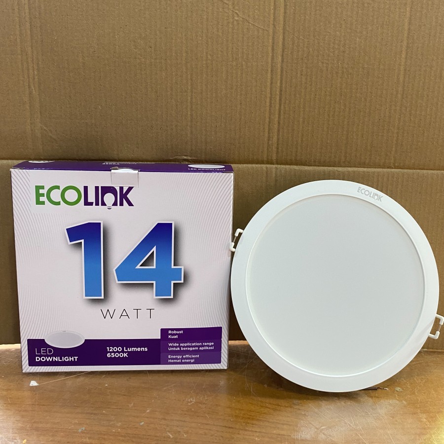 LAMPU LED DOWNLIGHT PANEL ECOLINK 14 WATT 14WATT 14WAT 14 WAT ECOLINK INBOW SNI PLAFON PANEL ECOLINK