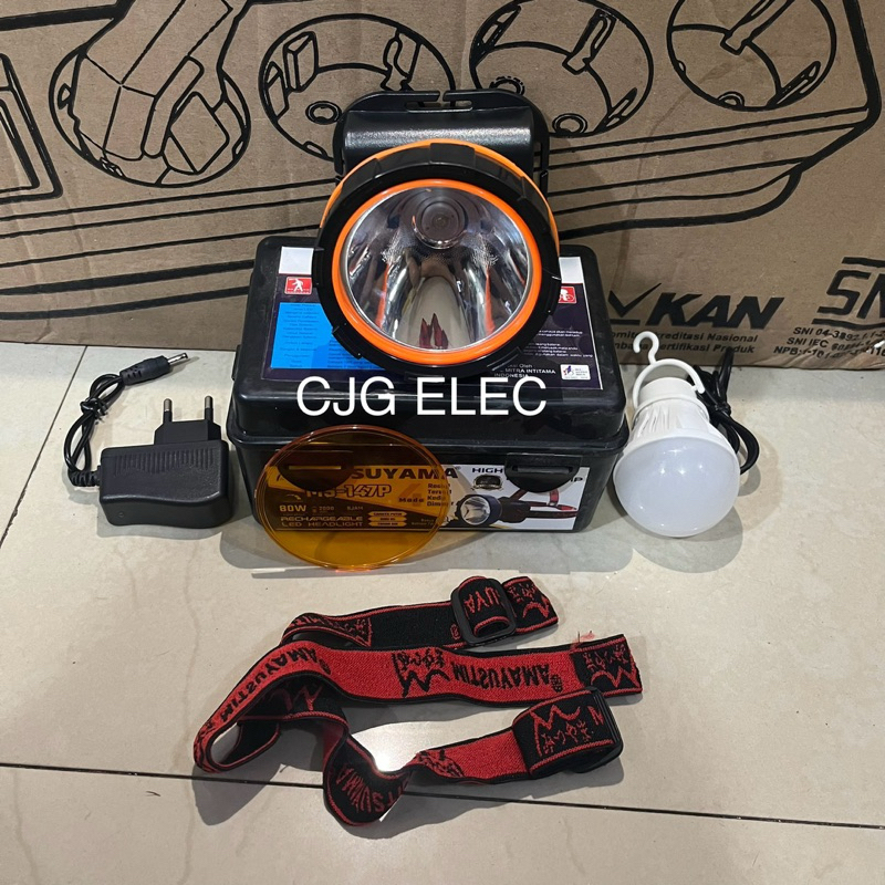 SENTER KEPALA 80WATT 80 WATT W HEADLAMP HIGH POWER SENTER BESAR KEMPING CAMPING GOA FREE BOHLAM LED 