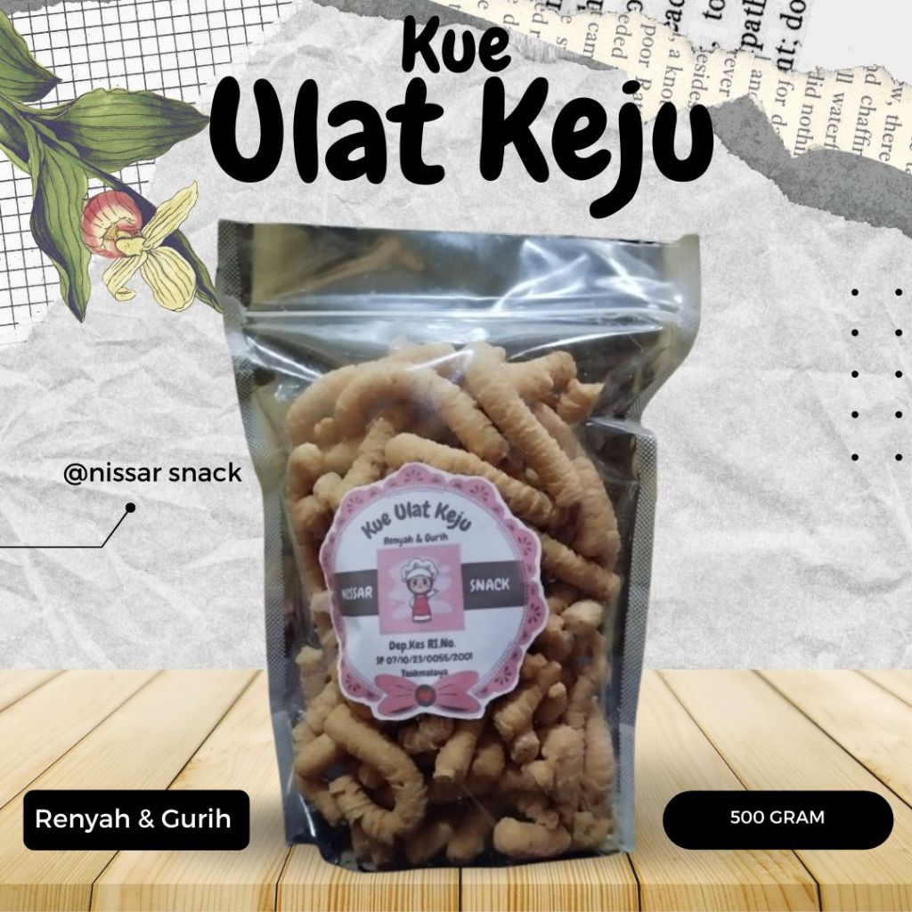 

Snack ulat sutra/Homemade/gurih,garing/original,keju/tanpa pengawet/500 Gram