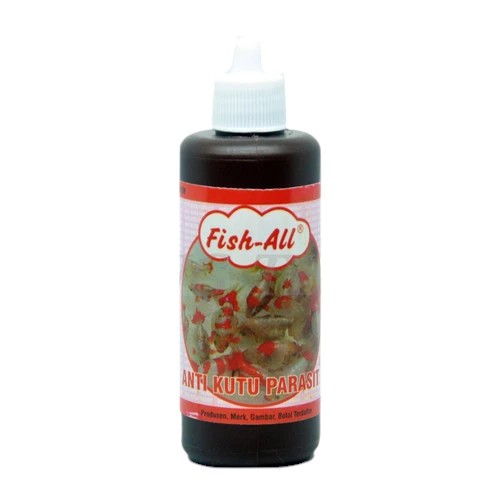 FISH ALL ANTI KUTU PARASITE 100ml Obat Anti Kutu dan Parasit Lintah Cacing Insang Ikan Hias Air Kola