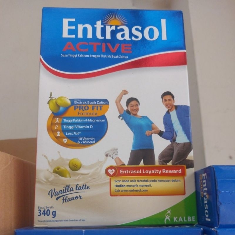 

Entrasol Active Chocolate dan Vanilla Latte 340G EXP Nov 2025