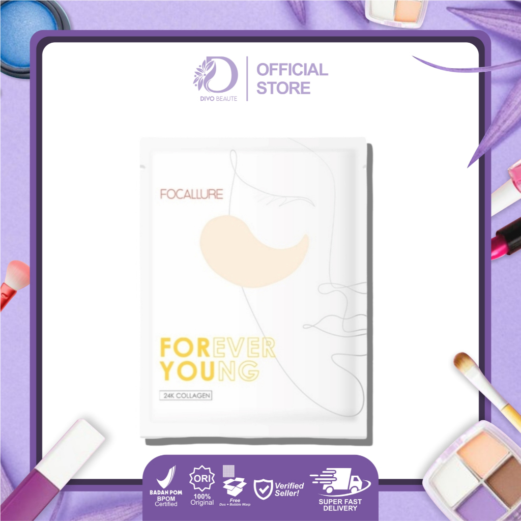 Focallure Collagen Crystal 24K Gold Pure Luxury Eye Mask FASC01 #1 - Masker Mata