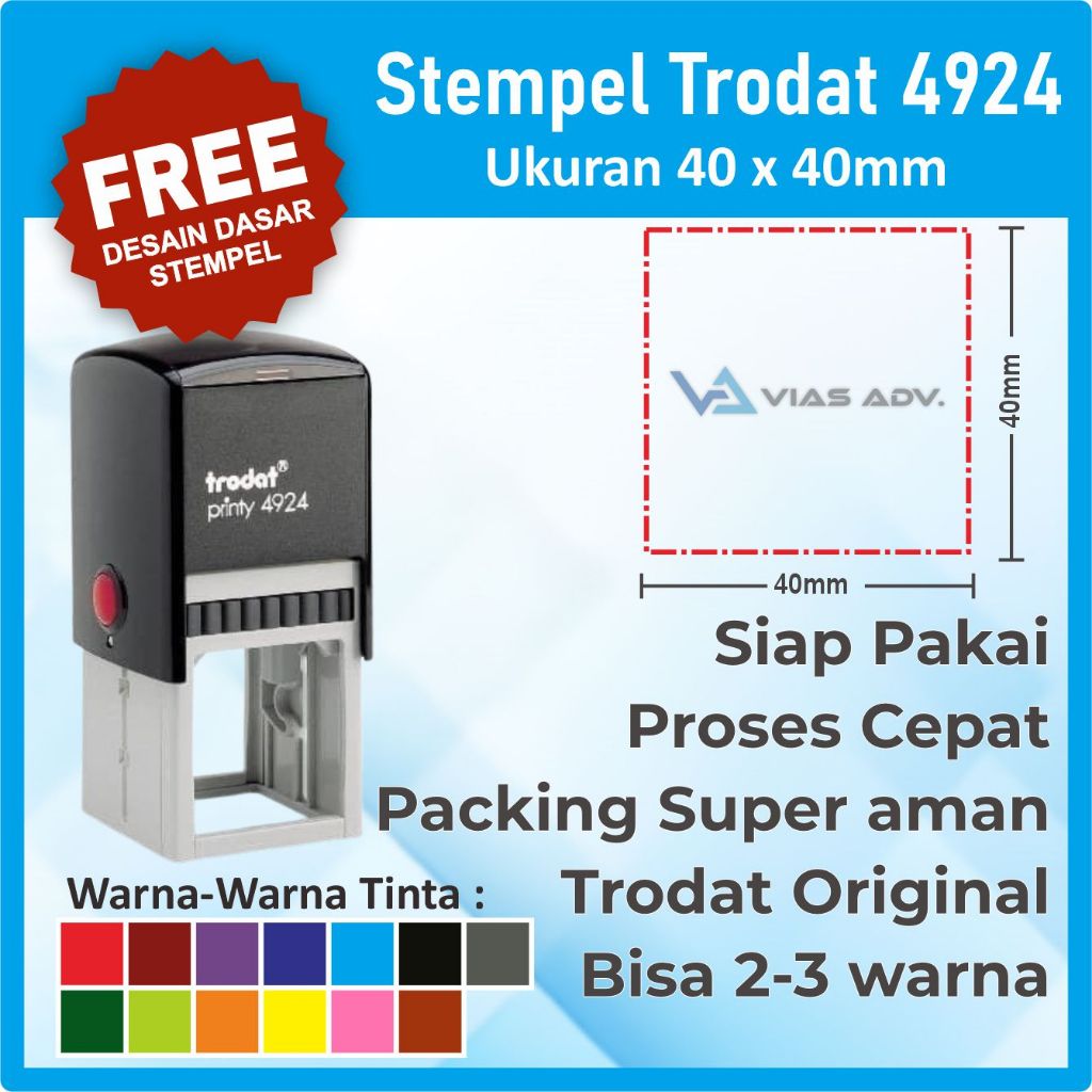 

Stempel Trodat Kotak 4924 (40x40mm) Stempel praktis Stempel Toko Stempel logo Stempel 2 warna | Stempel 3 warna | Stempel Perusahaan | Stempel Toko | Stempel PT CV