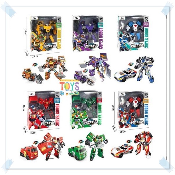 Mainan Super Robot Deformation Mecha Robot Warrior