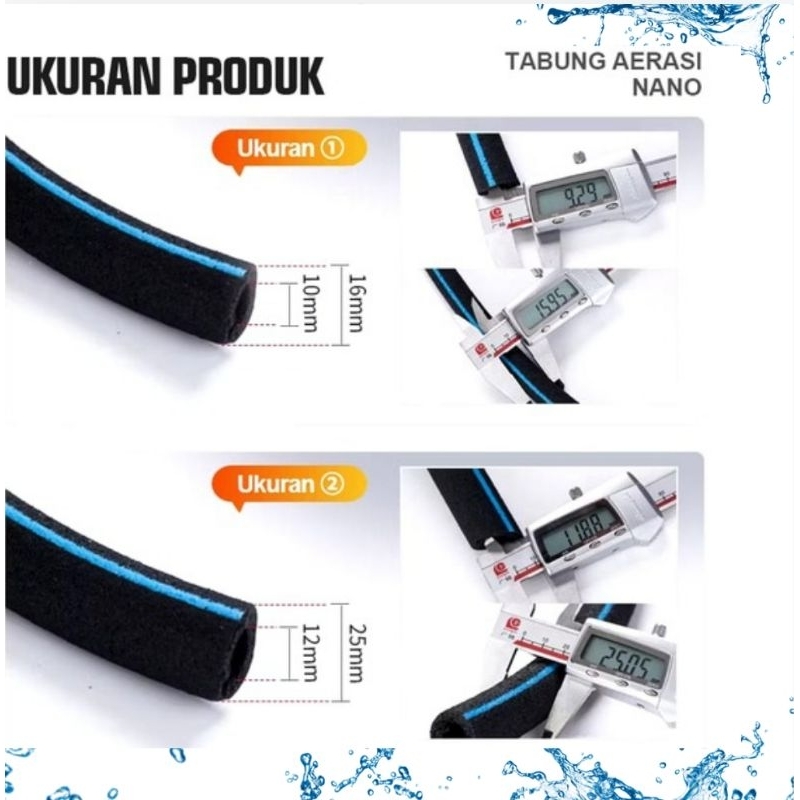 SAKKAI PRO SELANG UNIRING TENGGELAM SELANG AERATOR NANO GELEMBUNG