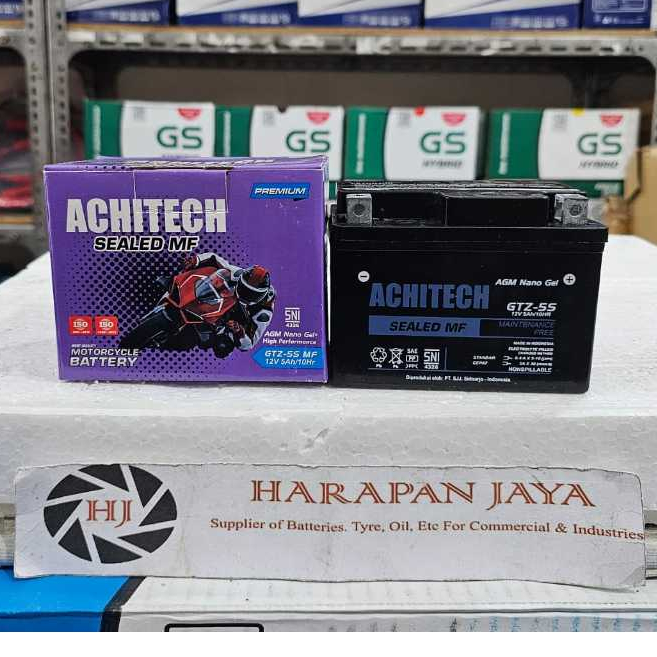 AKI MOTOR ACHITECH MF GTZ5S (5AH) KERING