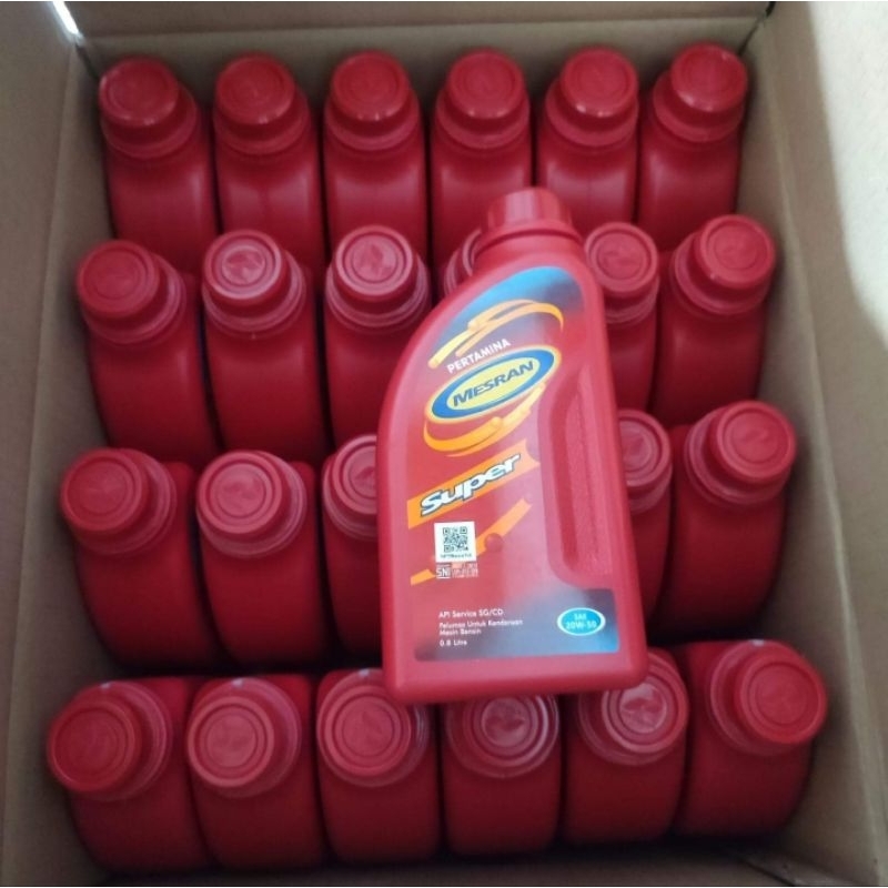 Oli Mesran super 20 W - 50 1liter 1dus isi 20 botol