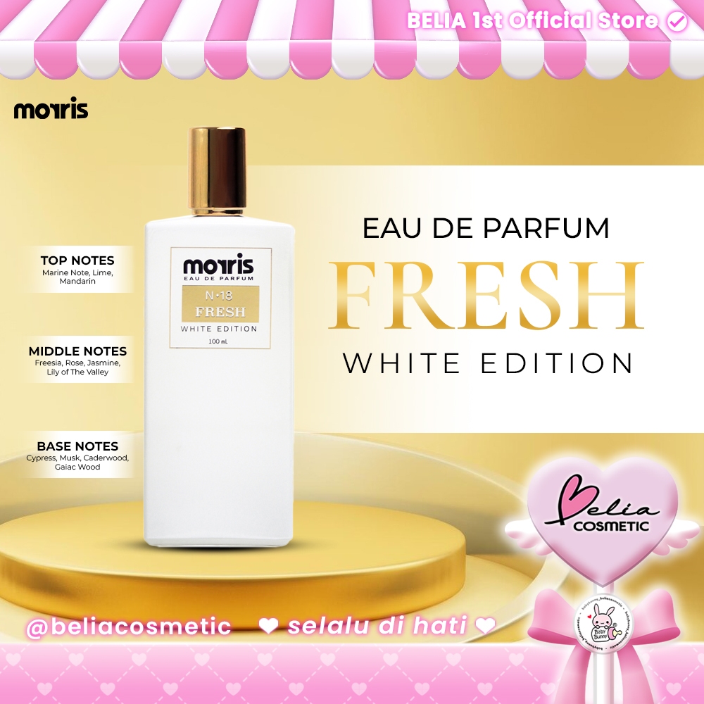 [ BELIA ] MORRIS Eau De Parfum White Edition 100ml | Parfum Pria