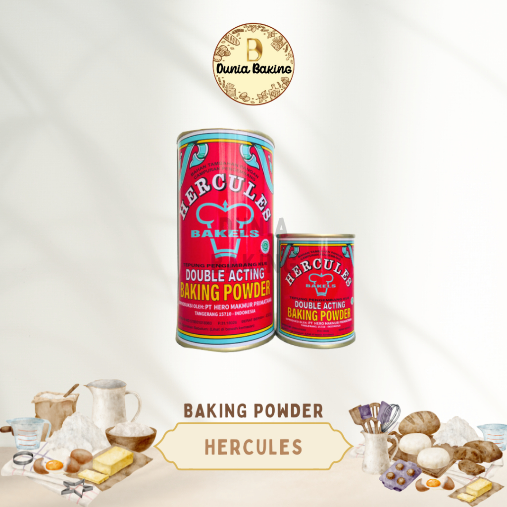 

Hercules baking powder double acting | baking powder - 110gr & 450gr