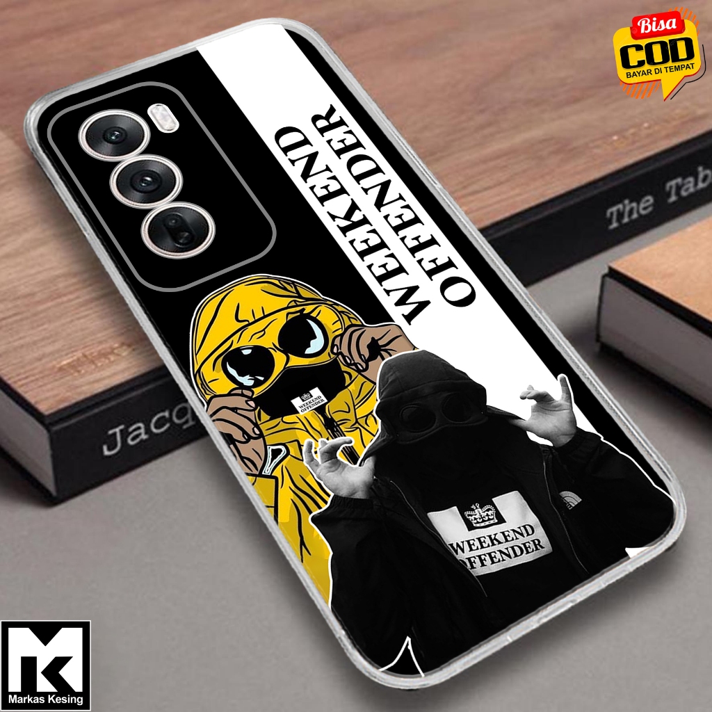 Softcase OPPO RENO 12 PRO 5G - Clear Case  MOTIF  ( STNE ) - Anticrack - Case Bening - Softcase Hp -