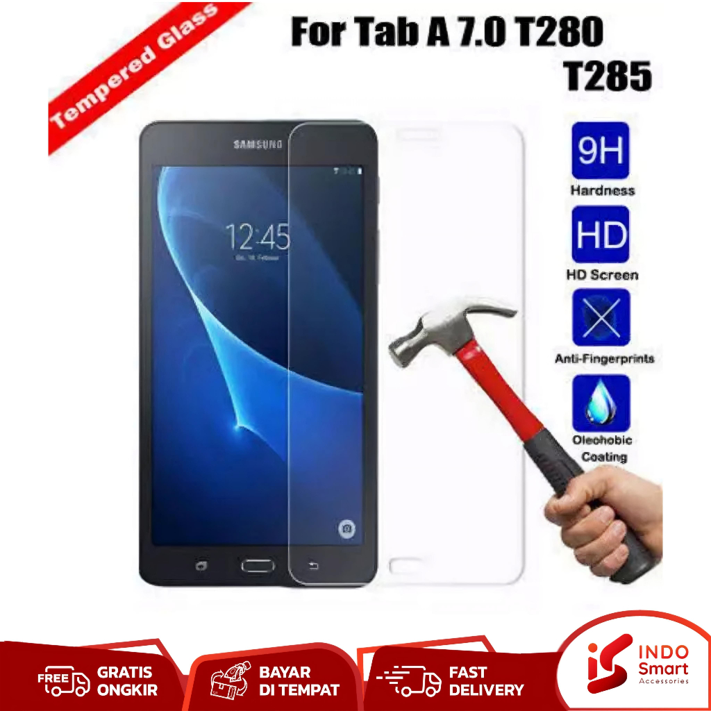 Tempered Glass Samsung Galaxy Tab A 6 2016 7inch T280 / T285 Screen Guard Tablet