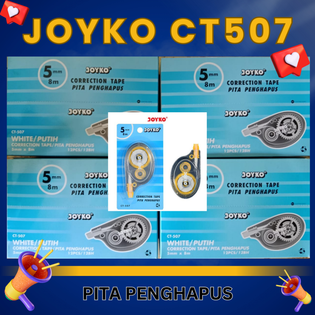 

Tip-ex Roll Joyko 507 Correction (DUS ISI 1 LUSIN)