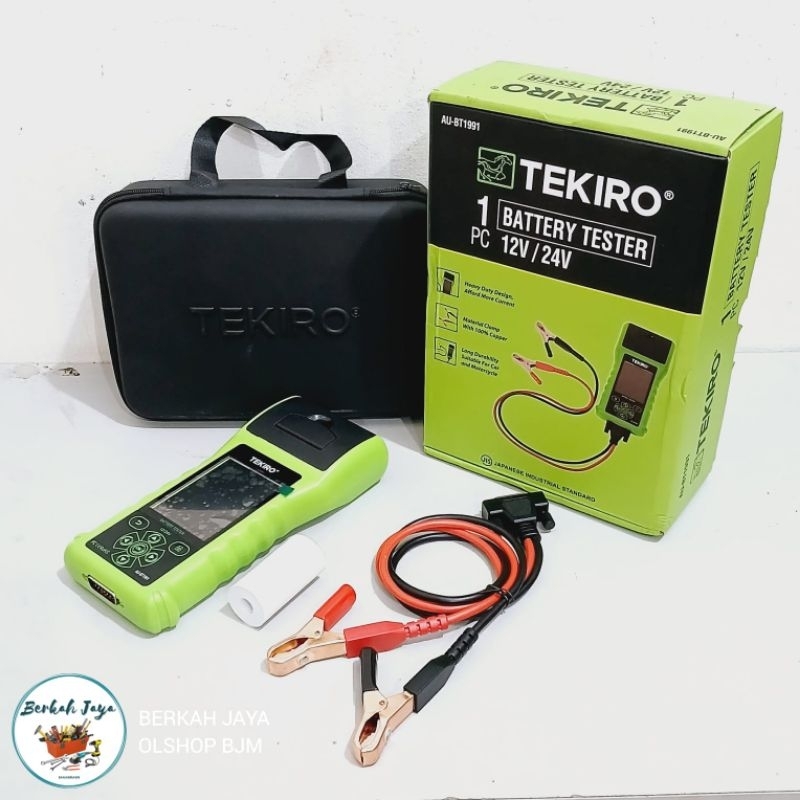 BATTERY TESTER TEKIRO Alat Cek Aki Mobil dan Motor Type AU-BT1991 | Battery tester aki 12v/24v