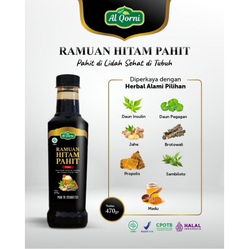 

NEW Ramuan Madu Hitam Pahit Al Qorni 470g