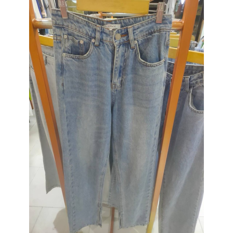GANNI JEANS CELANA JEANS CELANA DENIM PRELOVED