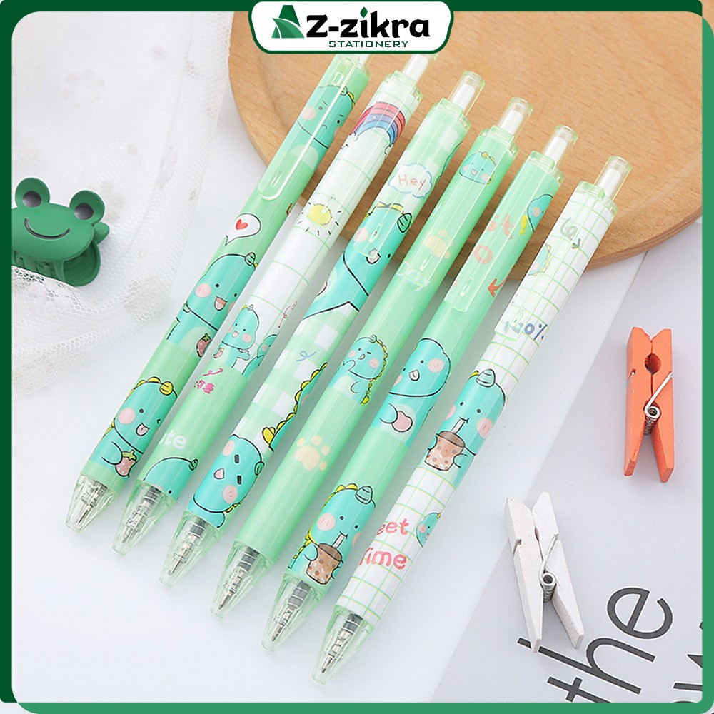 

Pulpen Pelajar Dan Kantor Pena Lucu Motif Dino Imut / Pen Gel Mekanik Motif Cartoon Dinosaur Az Zikra Stationery A35