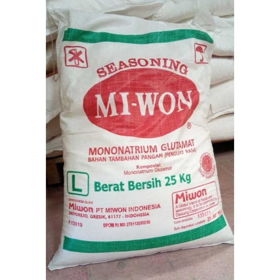 

Monosodium Glutamate Miwon 25kg / MSG Miwon Mesh S/SS/M/MP/L 25kg perkarung