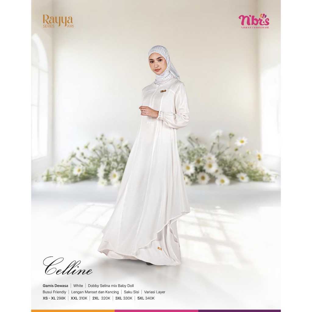 GAMIS NIBRAS RAYYA SERIES CELLINE WHITE