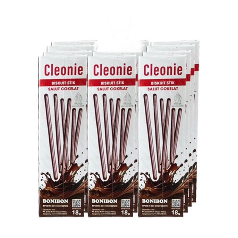 

Cleonie / Momo biskuit stik Salut coklat 1 pack isi 12