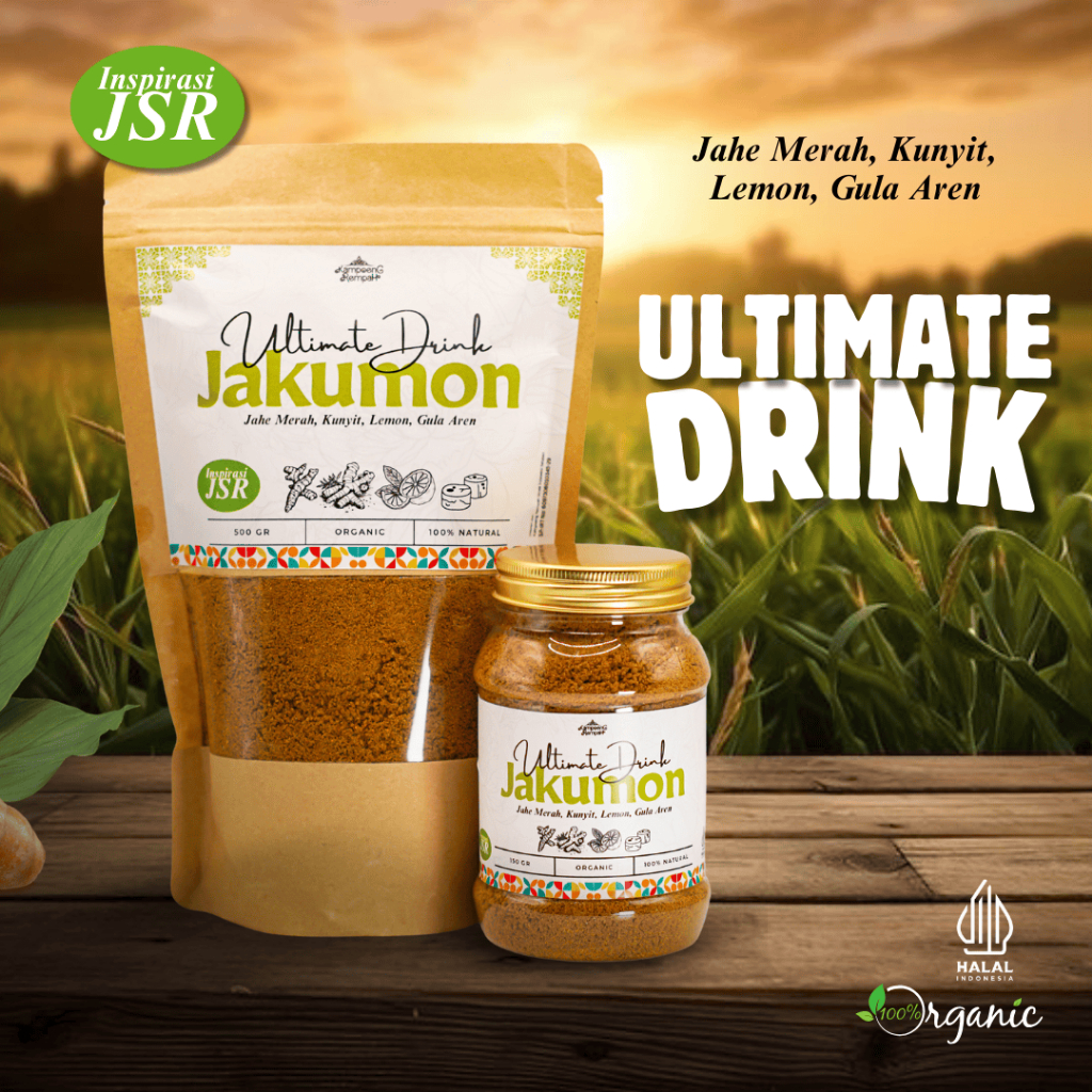 

Ultimate Drink JSR | Jakumon: Bubuk Murni Jahe Merah Kunyit Lemon Jeruk Nipis Gula Aren