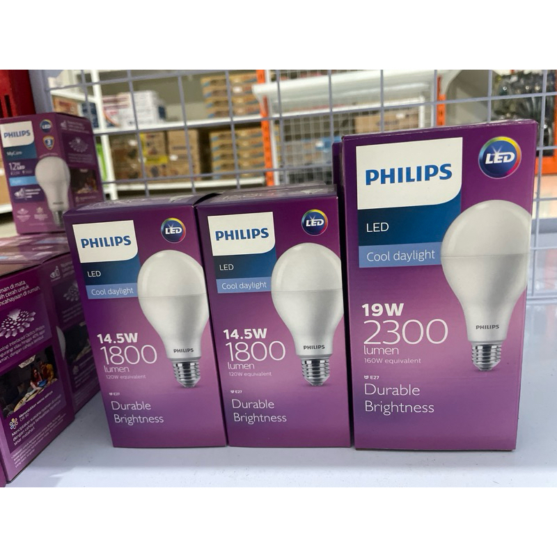 lampu phillips LED 3W, 4W, 6W, 8W, 10W, 12W, 14,5W , 19W