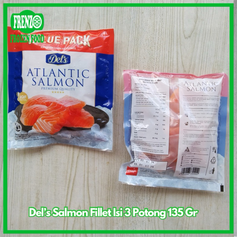 

Dels Salmon Fillet Isi 3 Potong 135 Gr