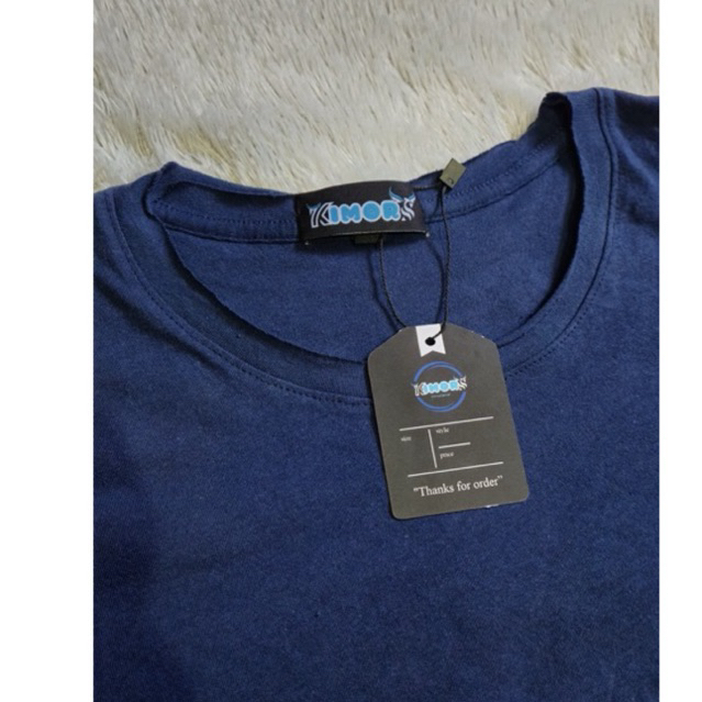 kaos kimors original kerah unfinished/ kaos tanpa kerah rib/kaos kerah tidak di jahit