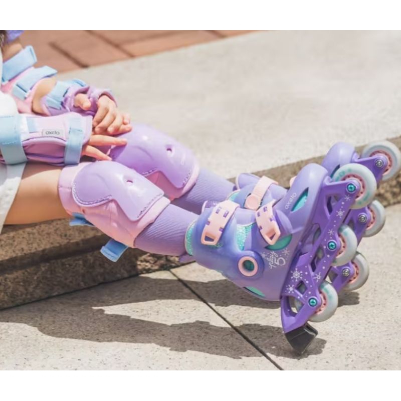 SEPATU RODA ANAK OXELO PLAY 5 PURPLE