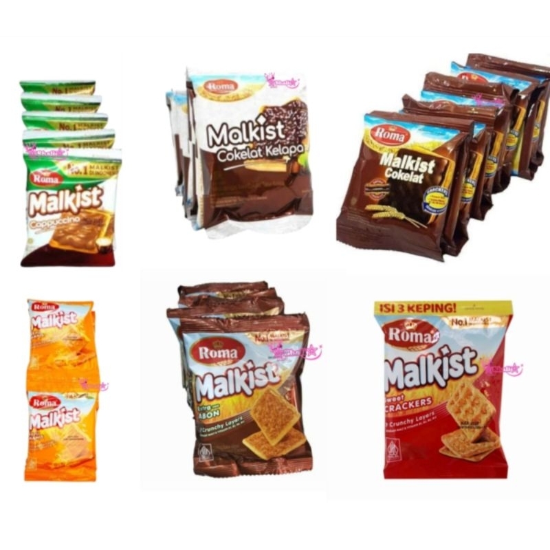 

Roma malkist 1 Renceng isi 10 sachet @21 gr (Abon / Coklat / Capucino / Coklat Kelapa / Keju Manis / Sweat Cracker) | biskuit crackers