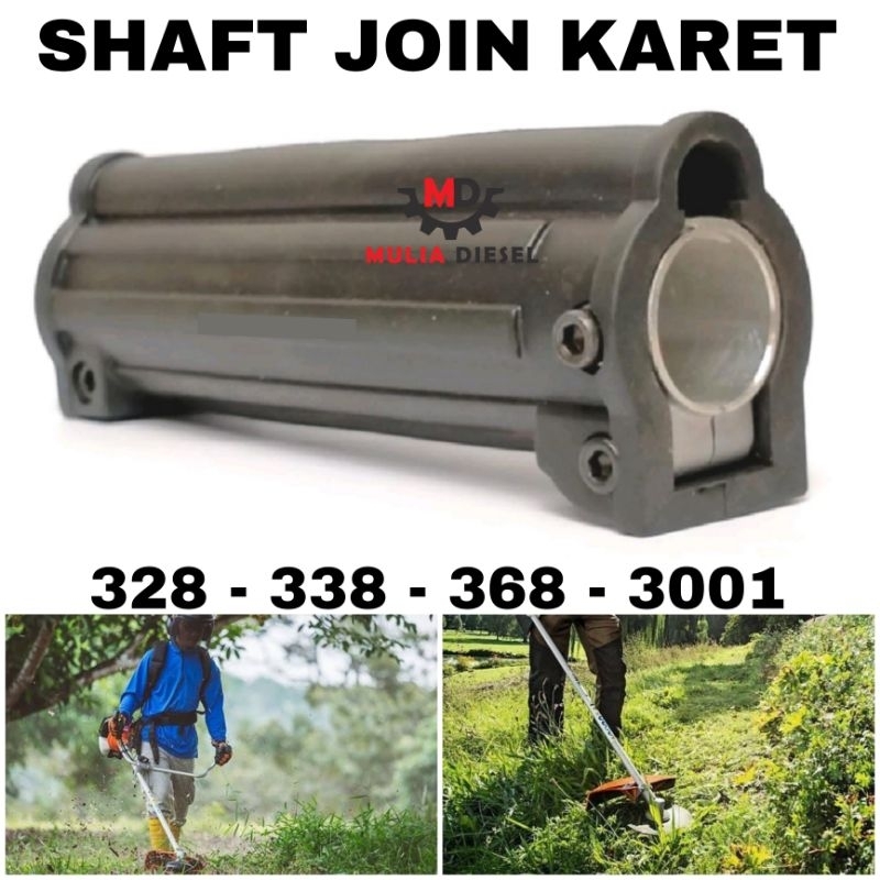 Karet Pegangan As Stik Handle Grip Mesin Potong Rumput 328 Joint Pipe