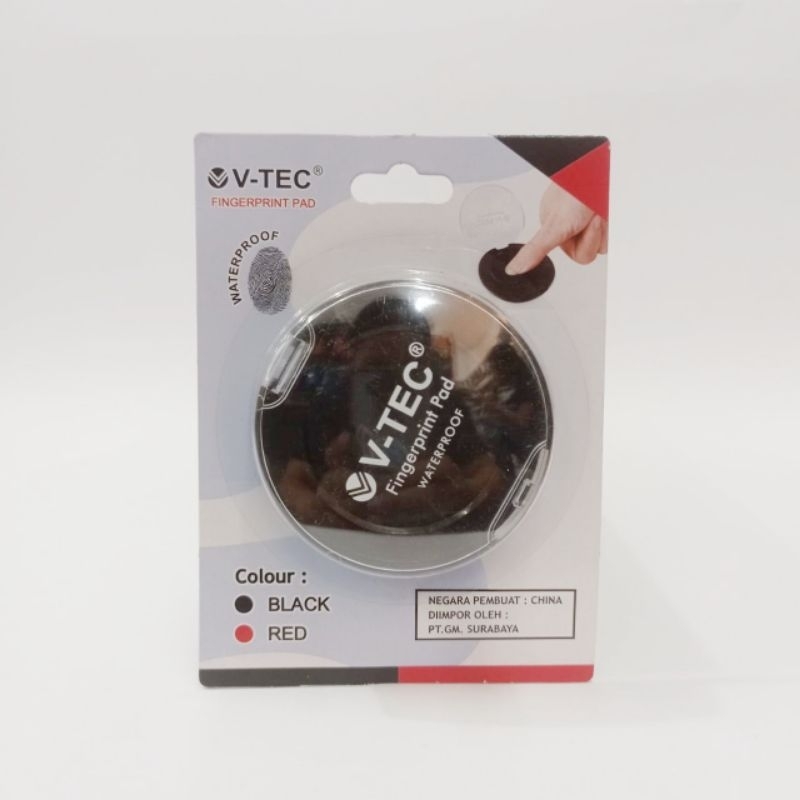 

V-TEC FINGERPRINT PAD ( TINTA SIDIK JARI) FP 615 / 616