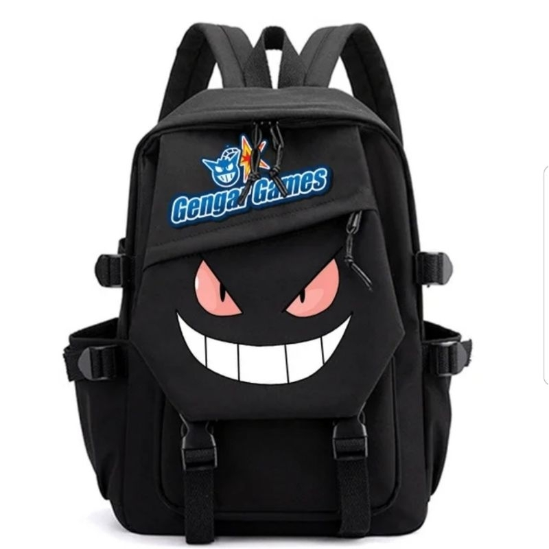 PROMO AKHIR TAHUN RANSEL SEKOLAH PREMPUAN LAKI LAKI NILON SLOT LAPTOP 15'6 INCH KARAKTER POKEMON GEN