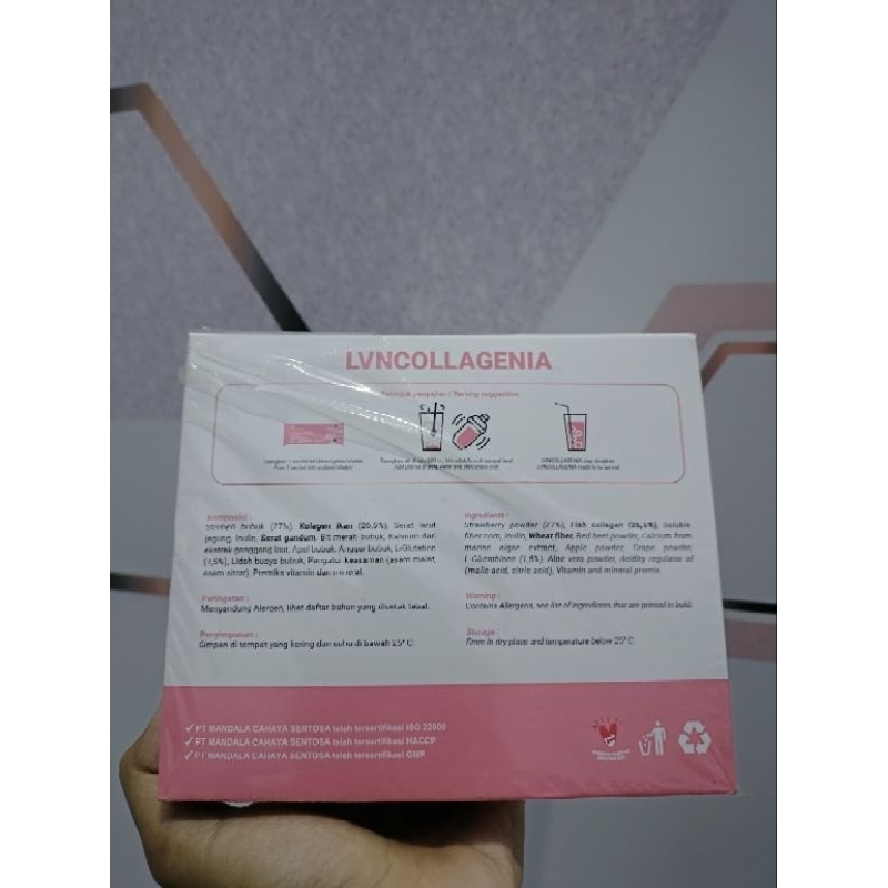 

LVNCOLLAGENI minuman serbuk rasa strawberry