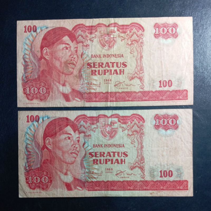 UANG KUNO 100 RUPIAH SOEDIRMAN ASLI PERNAH PAKAI MASIH BAGUS