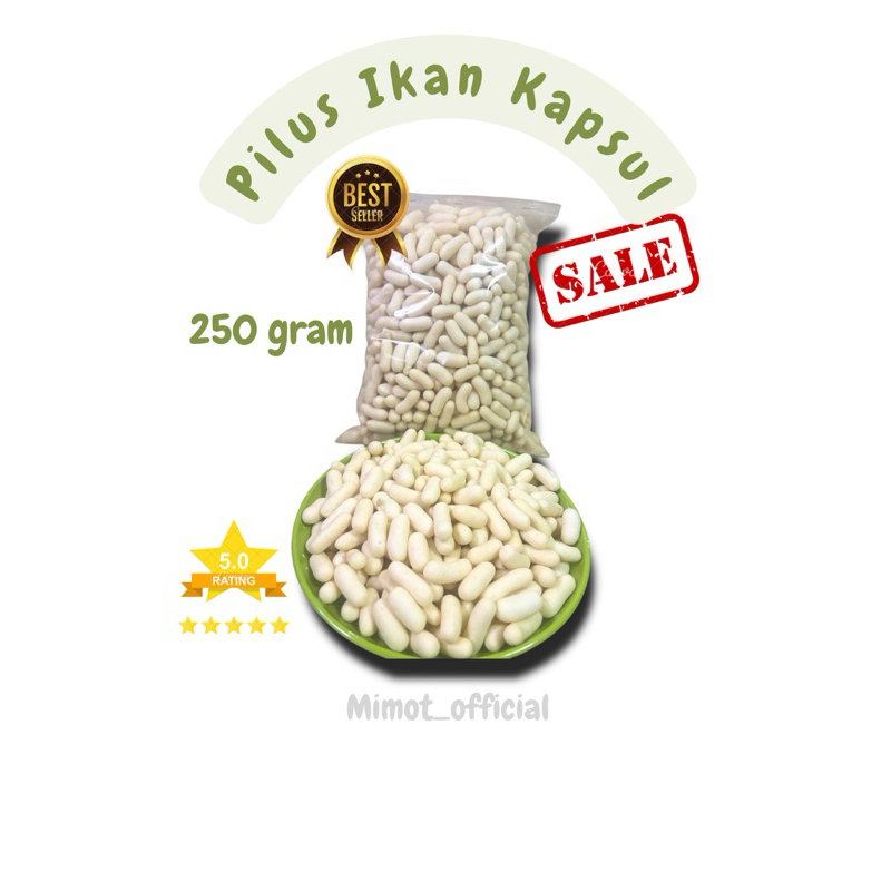 

Pilus Ikan Kapsul / Kaktus 250gram Gurih Renyah