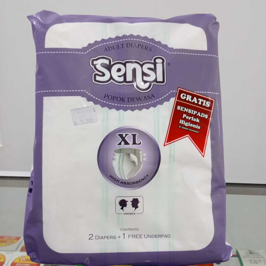 SENSI POPOK DEWASA UKURAN XL ISI 2 POPOK + 1 GRATIS PERLAK
