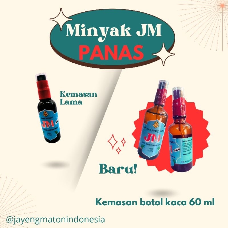 Minyak Jayeng Maton Panas Alami // Minyak Urut // minyak urut panas // netto 60ml