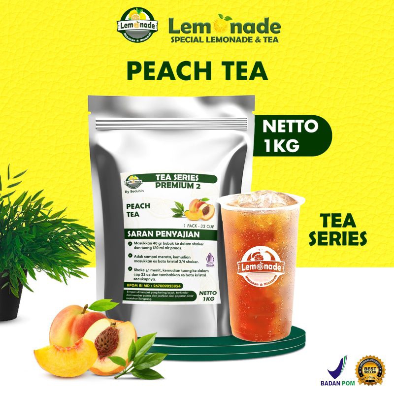 

Minuman Peach tea 1KG / Minuman bubuk instan Premium 2